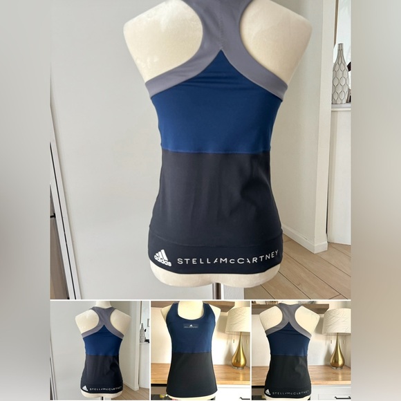 Adidas By Stella McCartney Yoga Comfort Colorblock Tank Top Size Small - Picture 5 of 12